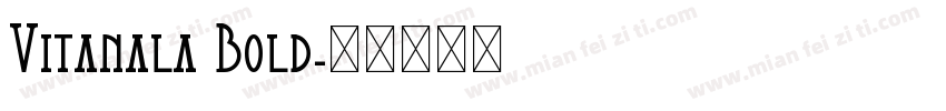 Vitanala Bold字体转换